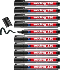 edding 330 Permanentmarker schwarz, 10er-Pack