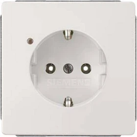 Siemens DELTA style Schuko-Steckdose Betriebsanzeige Abdeckungsplatte, grün