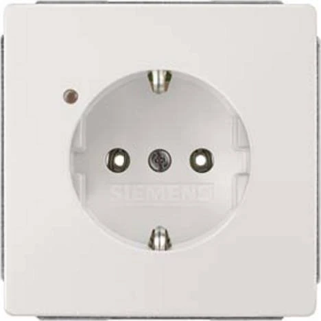Siemens DELTA style Schuko-Steckdose Betriebsanzeige Abdeckungsplatte, grün