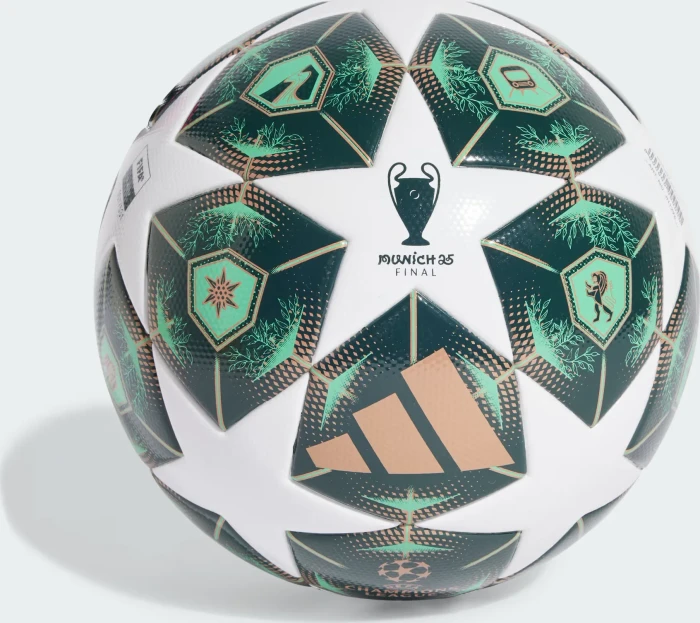 adidas UCL 2024/2025 Knockout Phase League Fußball white/shadow green/solar slime