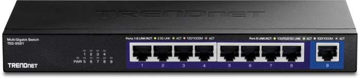 TRENDnet TEG-S Desktop 2.5G Switch, 9x RJ-45