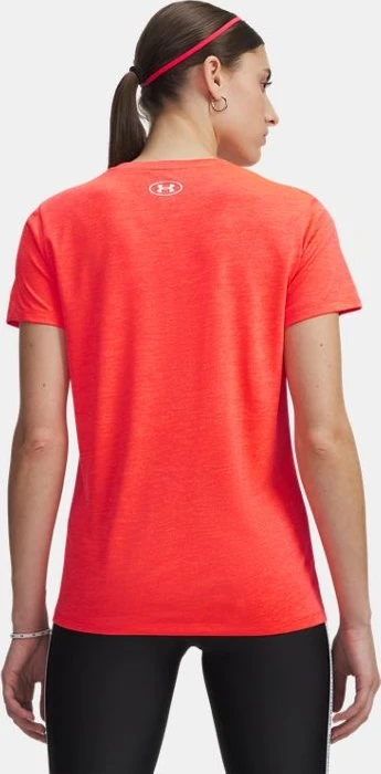 Under Armour Tech V Twist Funktionsshirt kurzarm venom red/white (Damen)