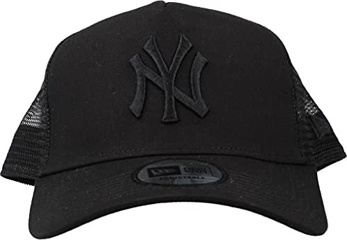 New Era 9FORTY New York Yankees A-Frame Trucker Kappe schwarz