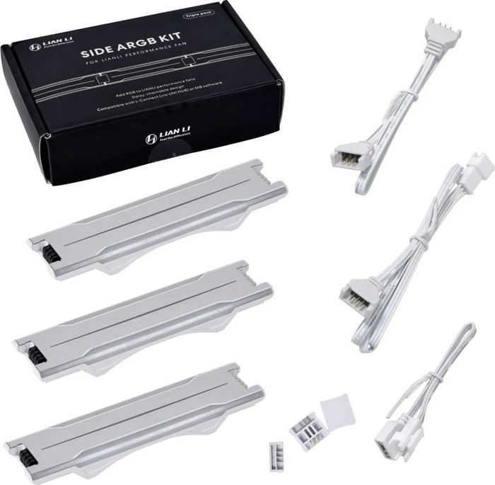 Lian Li Side ARGB Kit für Lian Li GA ll Trinity Performance 360 AIO/Lian Li Uni Fan P28, LED-Streifen, weiß