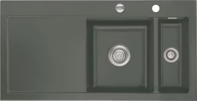 systemceram Mera 100 F Einbau Becken rechts mit Ablauffernbedienung lava