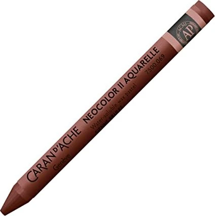 Caran d'Ache Neocolor II Aquarelle Wachskreide, siena gebrannt, 10er-Pack