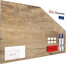 Allboards MetalBoard Baumkern, braun, 60x40cm