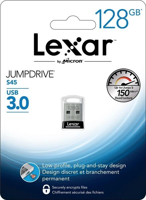Lexar JumpDrive S45 128GB, USB-A, USB 3.2 Gen 1×1
