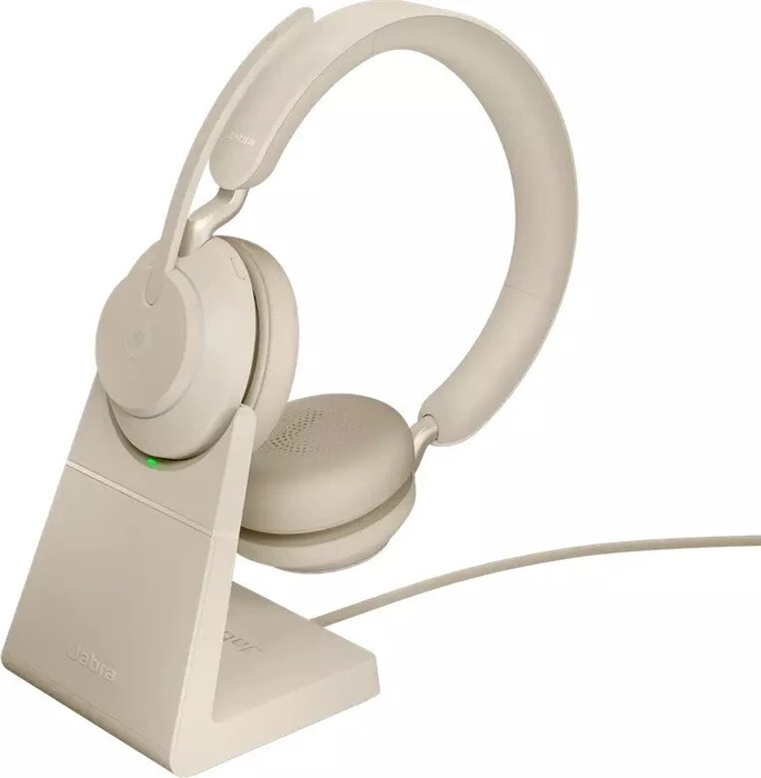 Jabra Evolve2 65 Stereo USB-C UC with Charging Stand beige