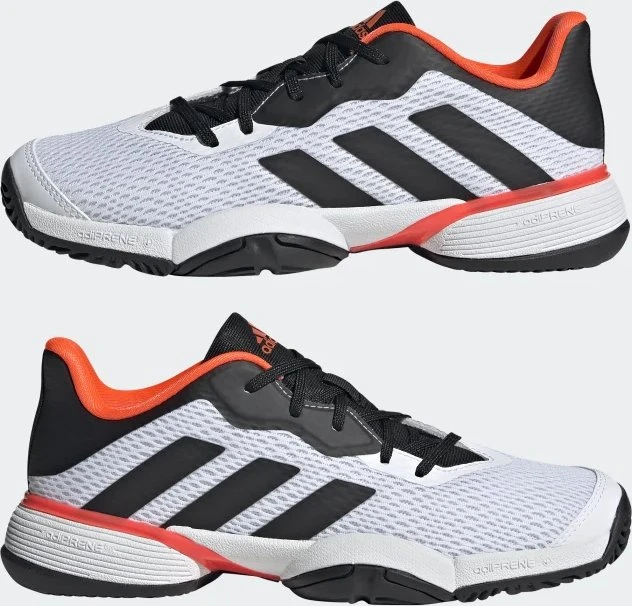 adidas Barricade cloud white/core black/solar red (Junior)