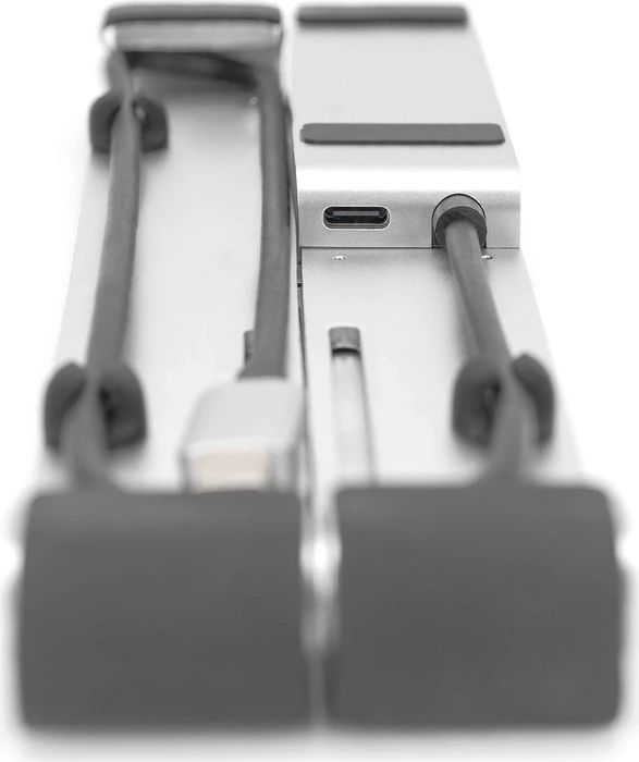 Digitus variabler Notebook-Ständer mit integriertem USB-C Hub, 10-17", USB-C 3.0 [Stecker]