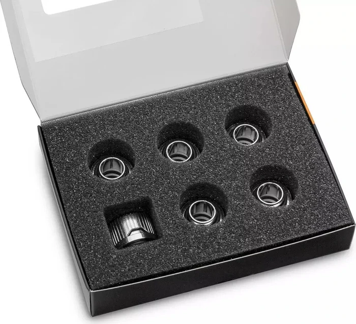 EK Water Blocks Quantum Line EK-Quantum Torque HDC 12 Fitting G1/4" auf 12mm, vernickelt, 6er-Pack