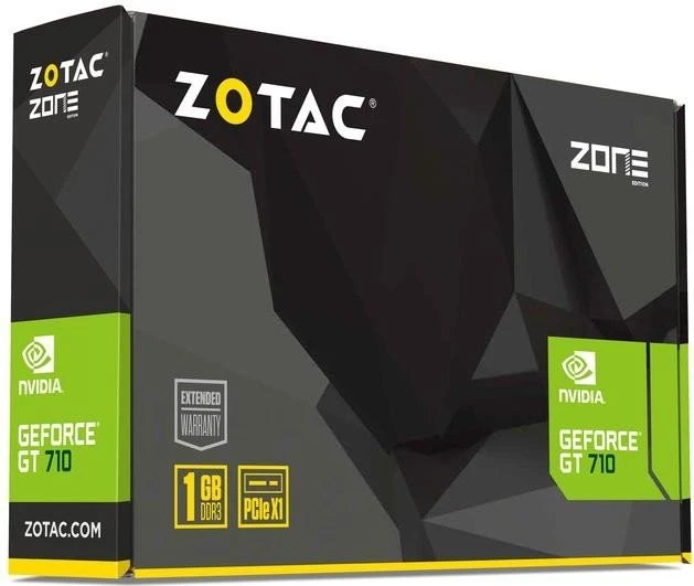 Zotac GeForce GT 710 PCIe x1, 1GB DDR3, VGA, DVI, HDMI
