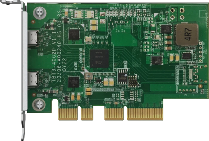 QNAP Thunderbolt 3 Expansion Card, 2x Thunderbolt 3, PCIe 3.0 x4