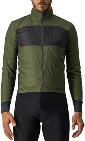 Castelli Unlimited Puffy Fahrradjacke light military green/dark grey (Herren)