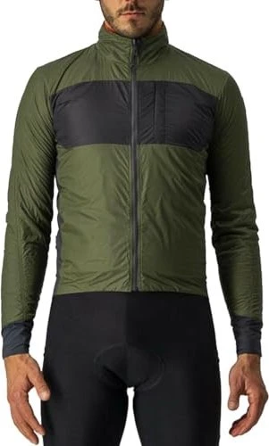 Castelli Unlimited Puffy Fahrradjacke light military green/dark grey (Herren)