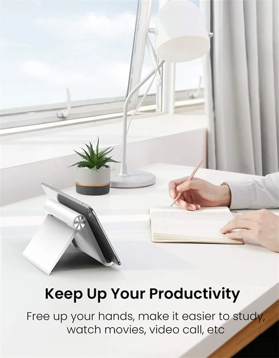 Ugreen Multi Angle Desk Tablet Stand, Tablet-Stand 4-12", weiß