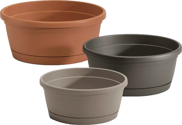 euro3plast Libis Blumentopf 25cm anthrazit