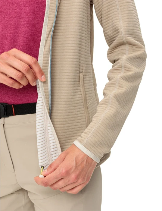 Vaude Skomer Hooded Fleece Jacke linen uni (Damen)