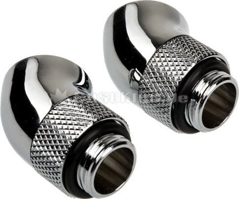 Corsair Hydro X Series XF Hardline, Winkeladapter 45° G1/4", chrome, 2er-Pack