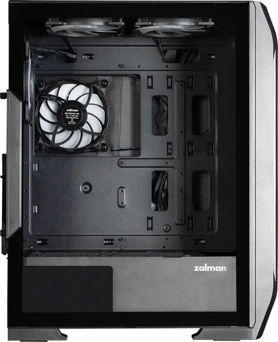 Zalman N7 Plus V2, schwarz, Glasfenster
