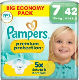 Pampers Premium Protection Gr.7 Einwegwindel, 15+kg, 42 Stück
