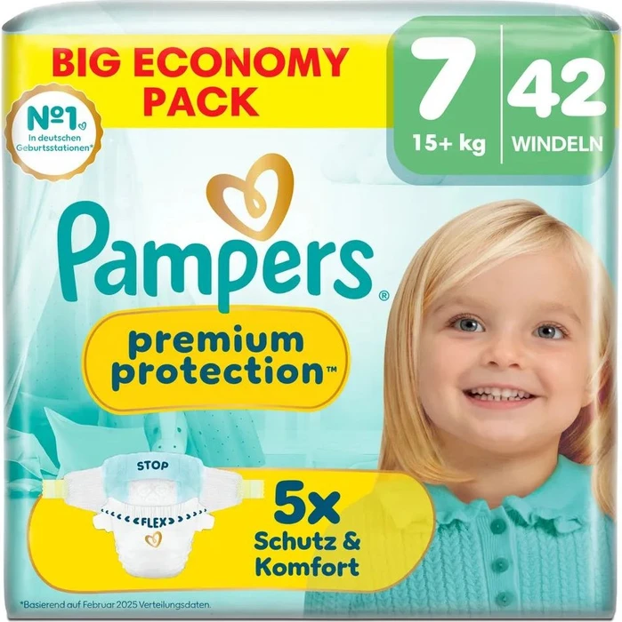 Pampers Premium Protection Gr.7 Einwegwindel, 15+kg