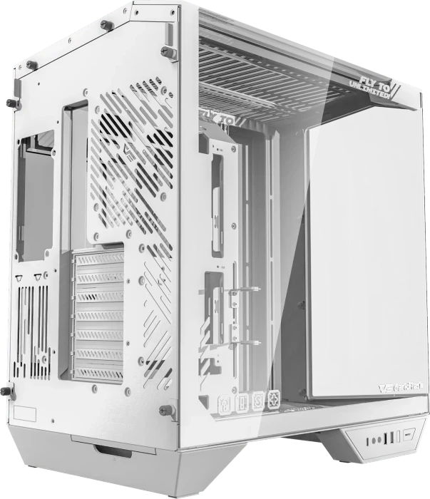 DarkFlash DY470 Ice White, inkl. Lüfter, Glasfenster