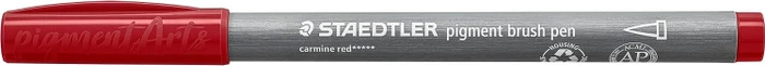Staedtler pigment brush pen 371 karminrot, 10er-Pack
