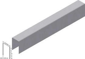 Prebena Typ A verzinkt Tacker-Klammern, 8x12.8mm, 10000 Stück