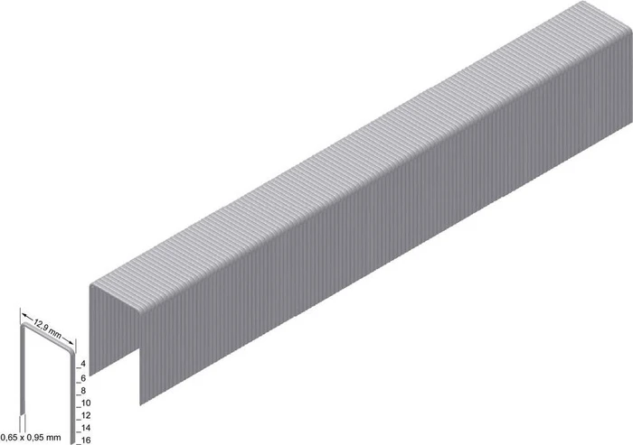 Prebena Typ A verzinkt Tacker-Klammern, 8x12.8mm, 10000 Stück