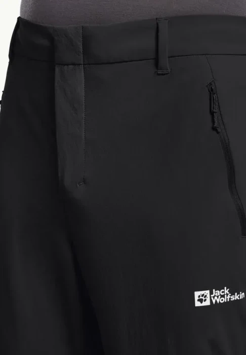 Jack Wolfskin Hikeout Zip-Off Hose lang schwarz (Herren)