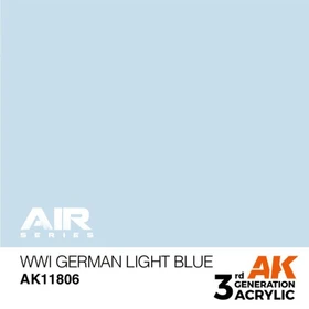 AK-Interactive 3rd Gen Acrylic Colors Air Series WWI german light blue, 17ml