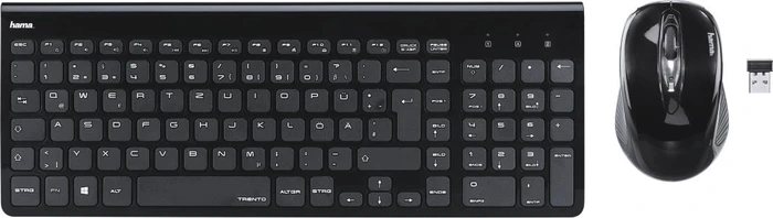 Hama Trento Set Funk Tastatur und Maus, USB, DE