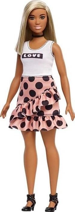 Mattel Barbie - Fashionistas im Polka Dot Kleid Curvy