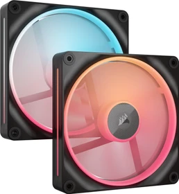 Corsair iCUE LINK LX140-R RGB Dual Pack, schwarz, LED-Steuerung, 140mm, 2er-Pack