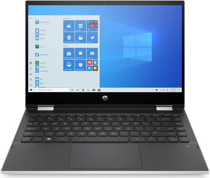 HP Pavilion x360 Convertible 14-dw1434ng, Natural Silver, Core i3-1115G4, 8GB RAM, 512GB SSD, DE