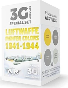AK-Interactive 3rd Gen Acrylic Colors Luftwaffe Fighter Colors 1941-1944 Farbset, 4-tlg.