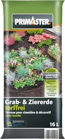 Primaster Zier- & Graberde torffrei, 16l