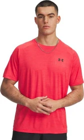 Under Armour Tech Textured Funktionsshirt kurzarm racer red/black (Herren)