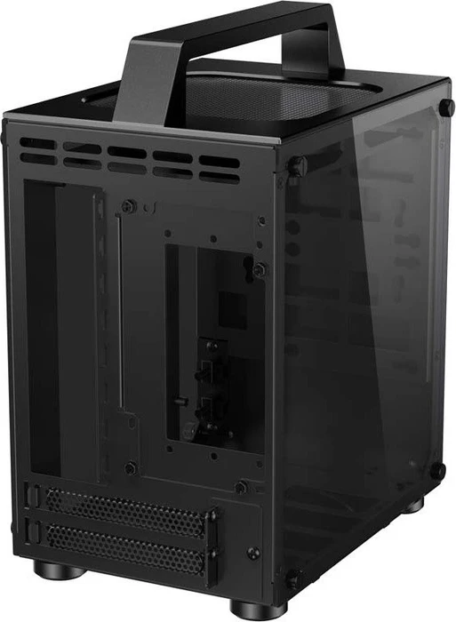 Jonsbo T8, schwarz, Glasfenster, Mini-ITX