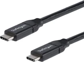 StarTech USB-C/USB-C Kabel schwarz, PowerDelivery, 1m (USB2C5C1M)