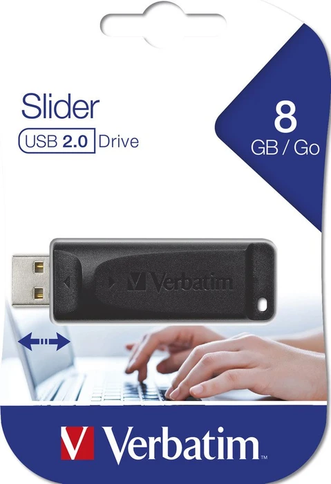 Verbatim Store 'n' Go Slider 8GB, USB-A, USB 2.0