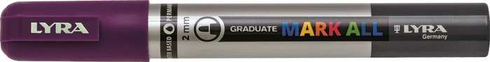 Lyra Graduate Mark All Permanentmarker 2mm violett