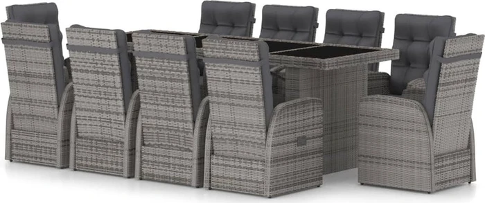 vidaXL Polyrattan Garten-Essgruppe Gartenmöbel-Set (30593..)