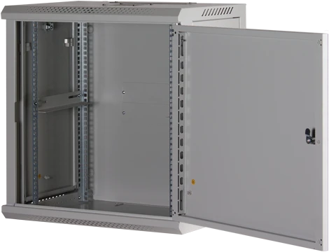 Rockstable 19" Wandschrank 12HE, Stahltür, IP2X, weiß, 440mm tief