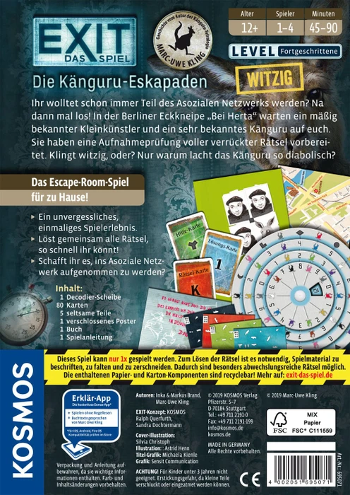 EXIT - Das Spiel - Die Känguru-Eskapaden