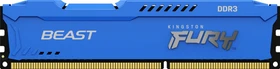 Kingston FURY Beast blau UDIMM 4GB, DDR3-1600, CL10-10-10, 1RX8