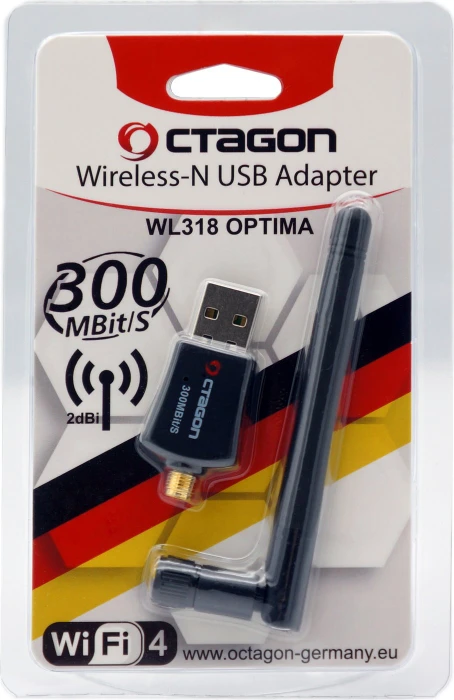 Octagon WLAN 300Mbit/s USB 2.0 Adapter