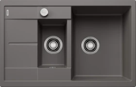 Blanco Metra 6 S Compact Einbau Becken reversibel mit Ablauffernbedienung vulkangrau
